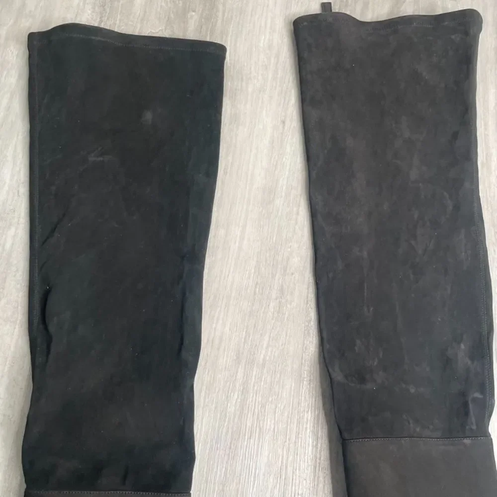 NEW Laurence Dacade Black Thigh High Boots